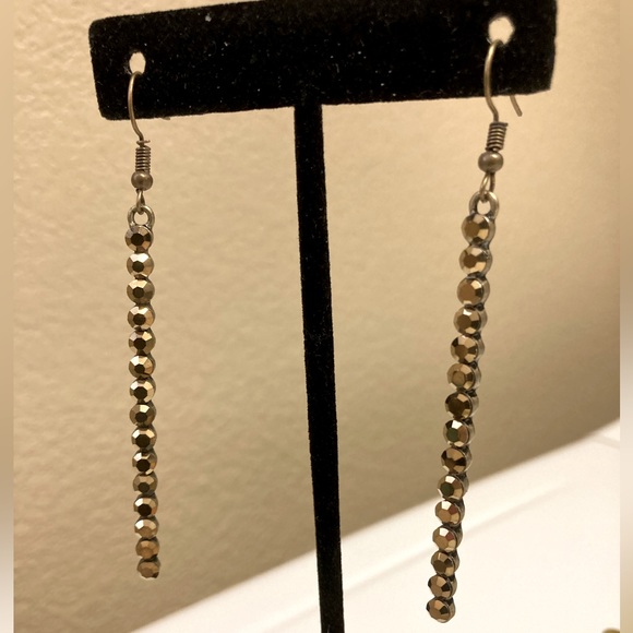 Bronze Rhinestone Ring & Earring Set - Picture 8 of 9